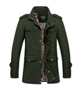 Men's Cotton Windbreaker Jacket - Large Size, Casual Style